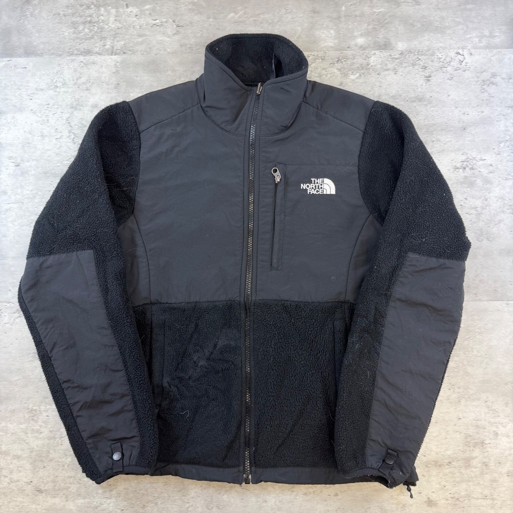 The North Face Denali Fleece Jacket Womens Small Black Full Zip Outdoor Layer